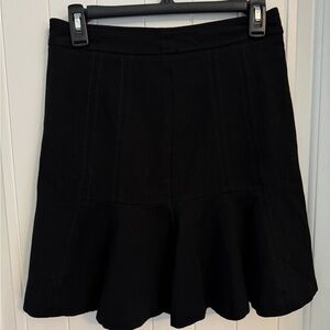 White House Black Market Black A-Line Skirt women’s size 4 #129